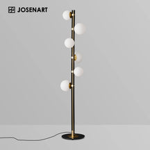 white lamp shades floor light