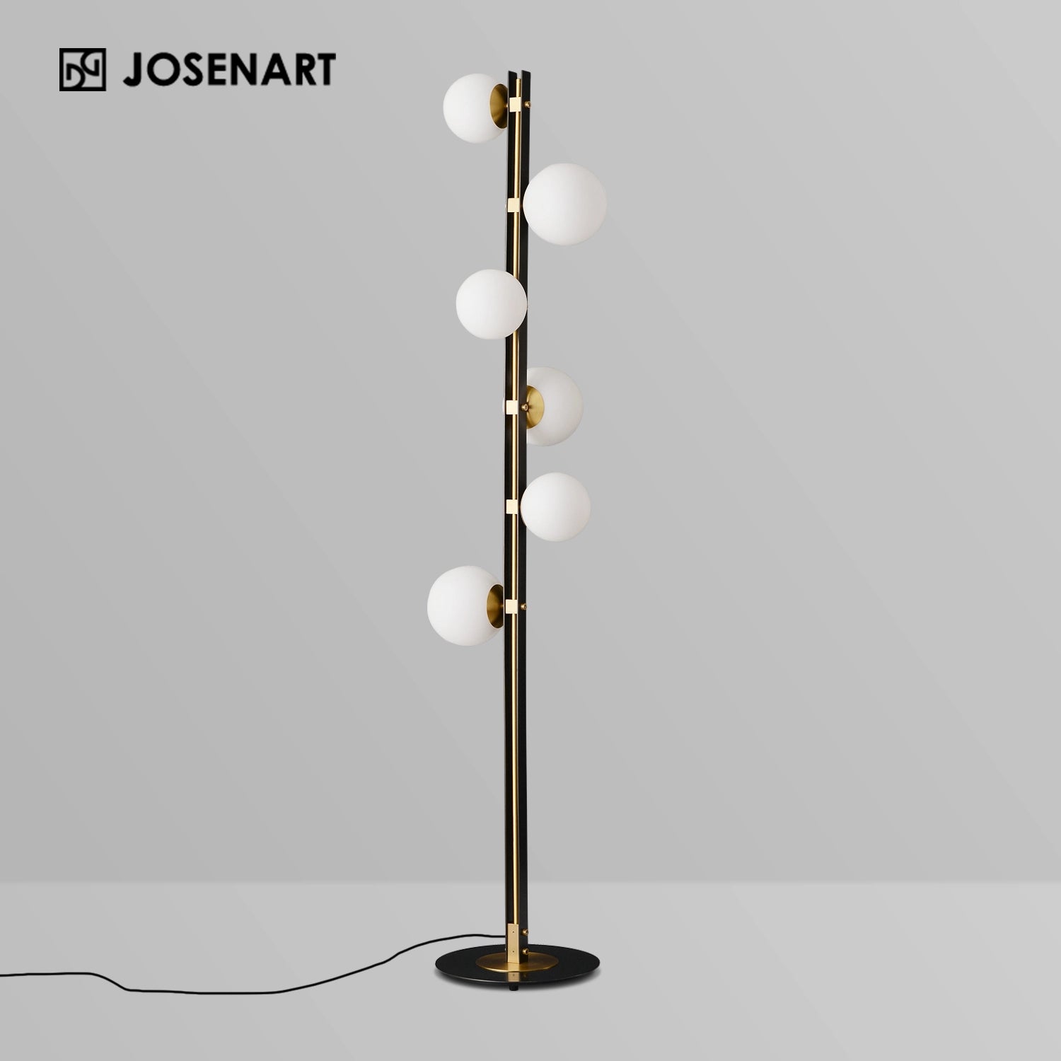 white lamp shades floor light