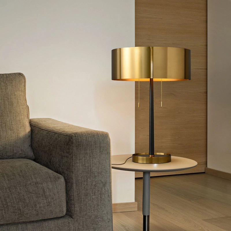 retro table lamp in brass
