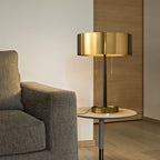 retro table lamp in brass