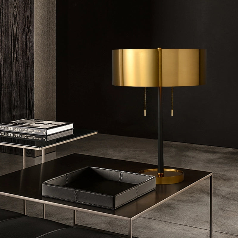 mid-century table lamp in brass