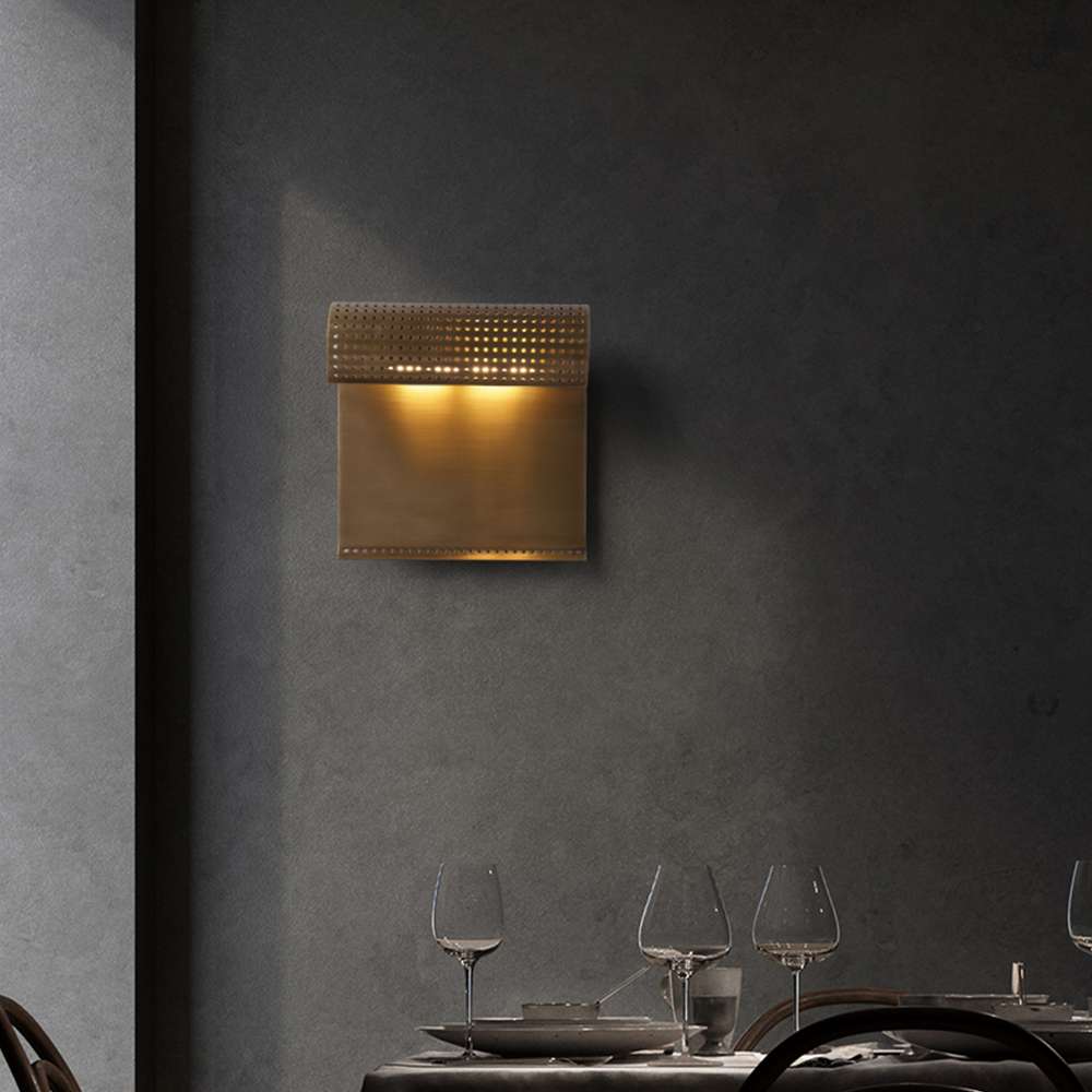 mid-century brass wall lights