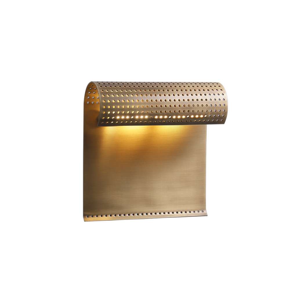 warm brass wall sconces