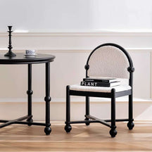 white accent chair