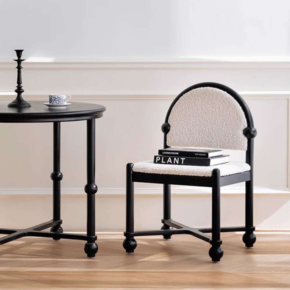white accent chair