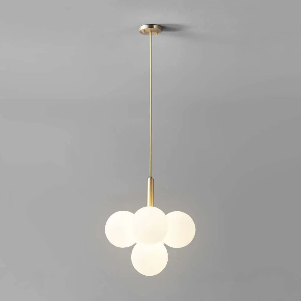 brass opal hanging lamp