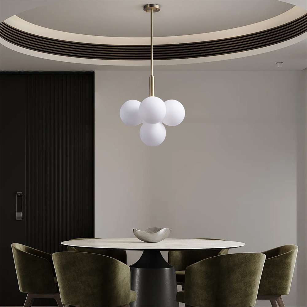 brass opal hanging lamp