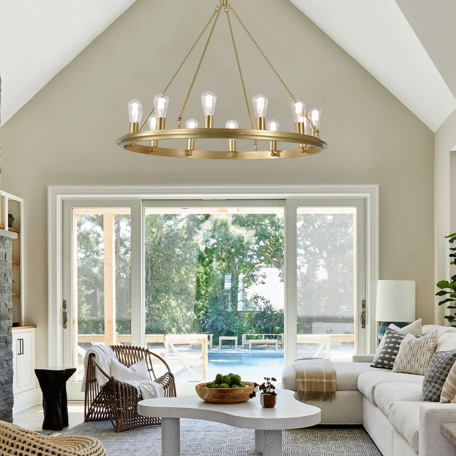 glass bulbs chandelier