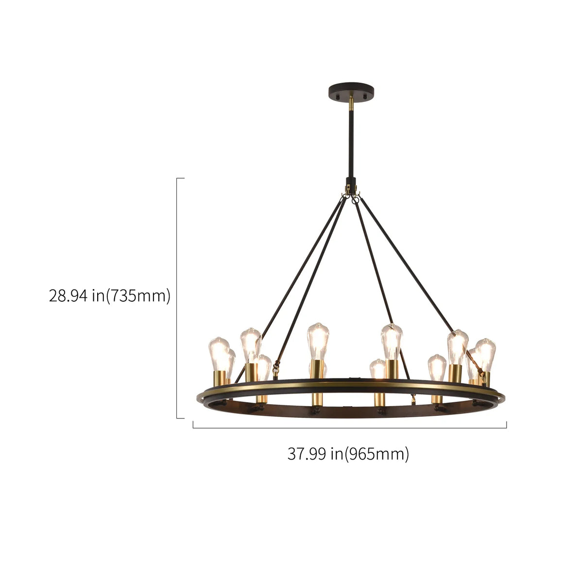 clear glass chandelier