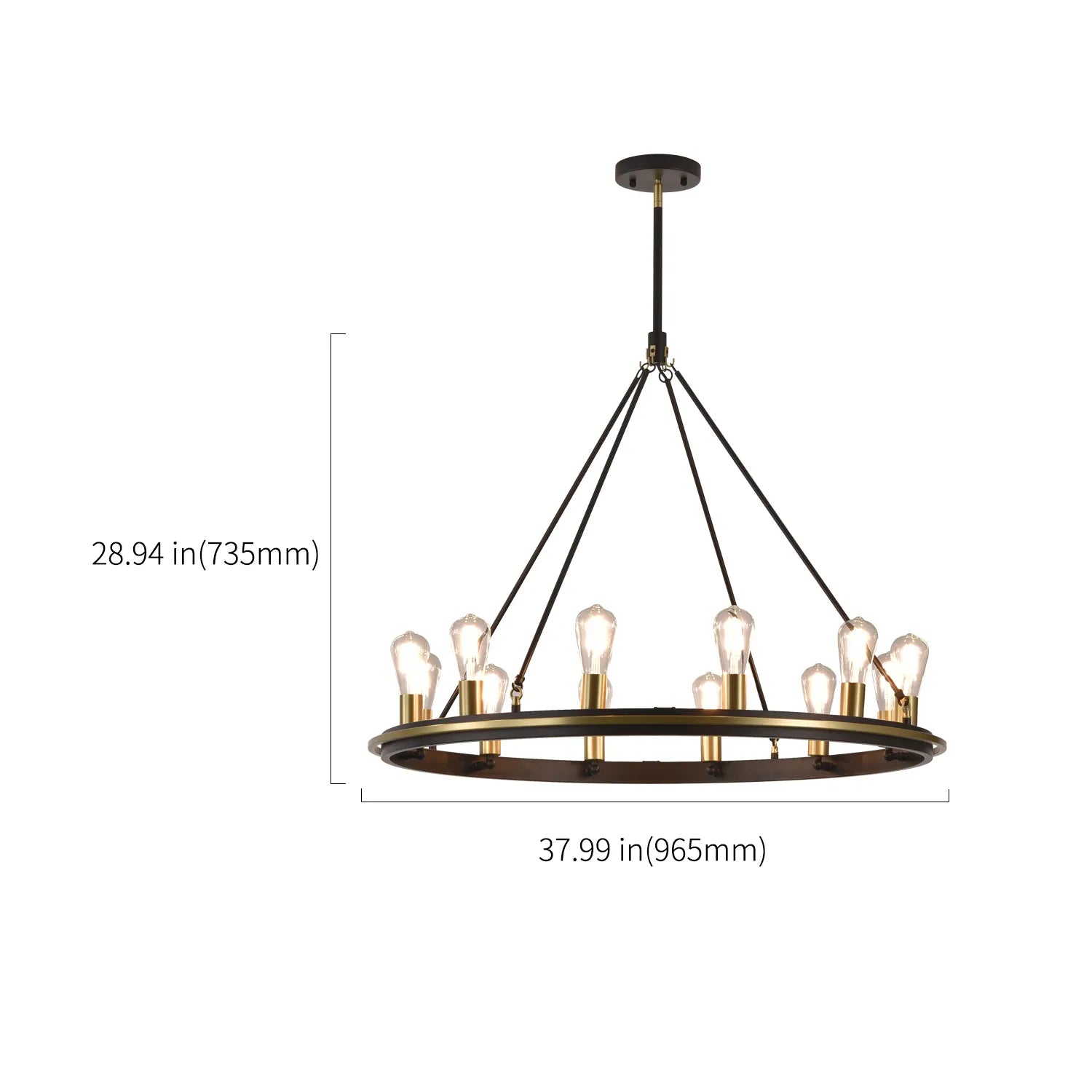 clear glass chandelier