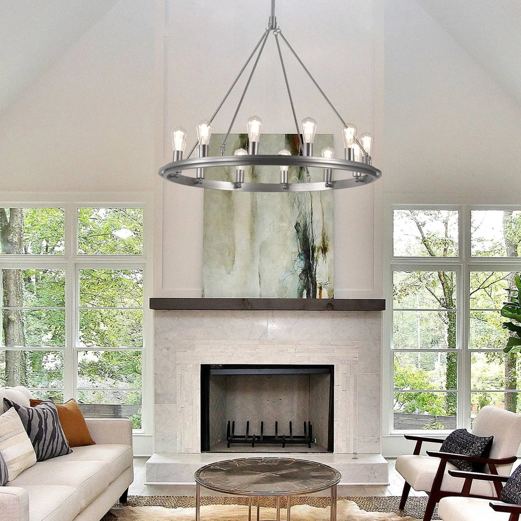 multiple arms chandelier