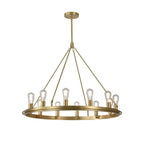 12 light brass chandelier