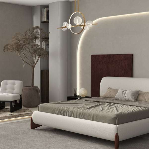 minimalist glass ball led light