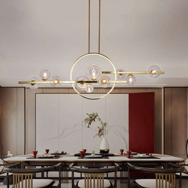minimalist glass ball ceiling lamp