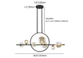 contemporary hanging glass ball led light