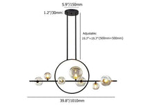 contemporary hanging glass ball led light