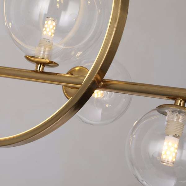 minimalist glass ball led ceiling lamp