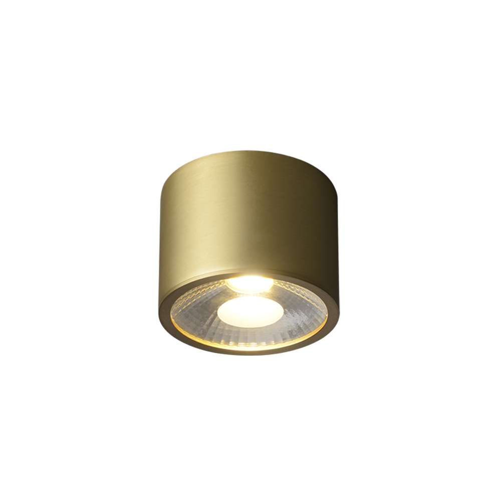sleek brass flush mount lights