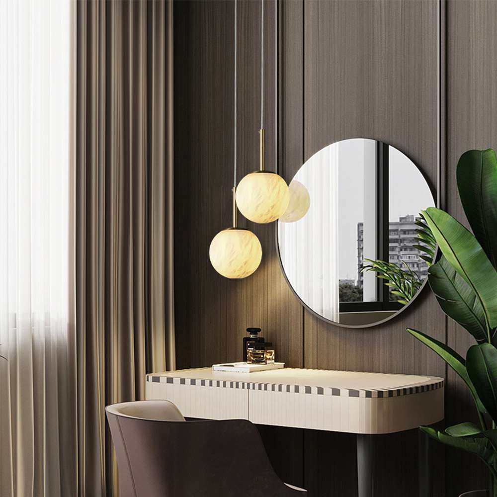 sleek orb ceiling light