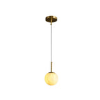 round minimalist hanging lamp