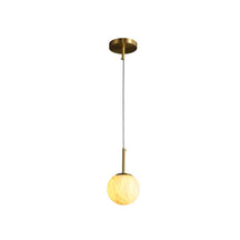 round minimalist hanging lamp