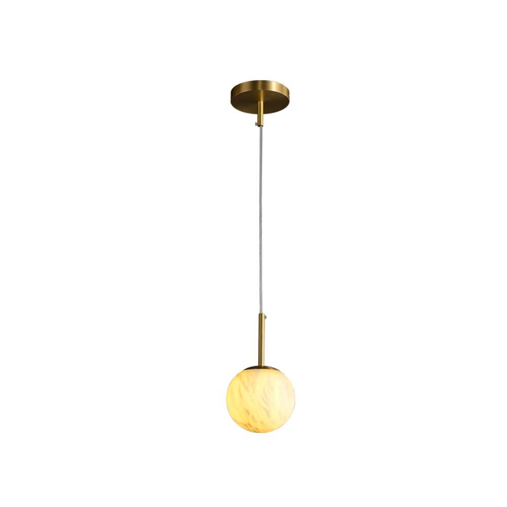 round minimalist hanging lamp
