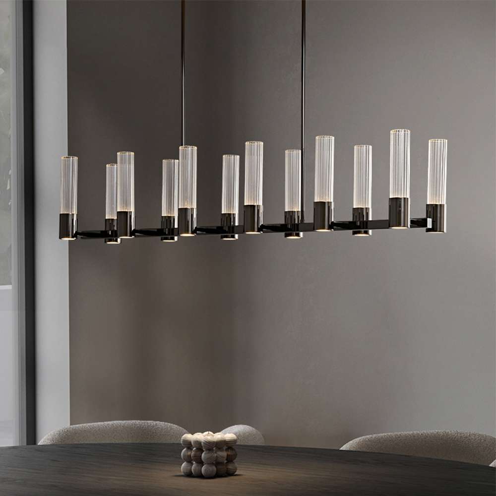 modern glass chandelier light