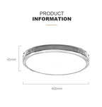 black led semi flush mount light