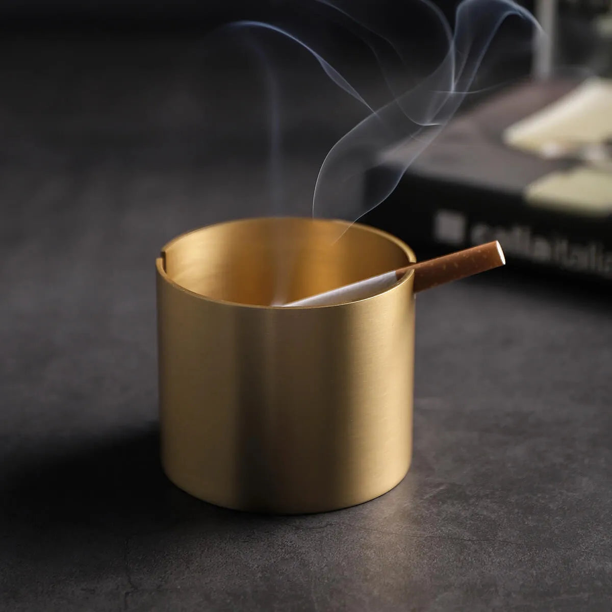 brass ashtray