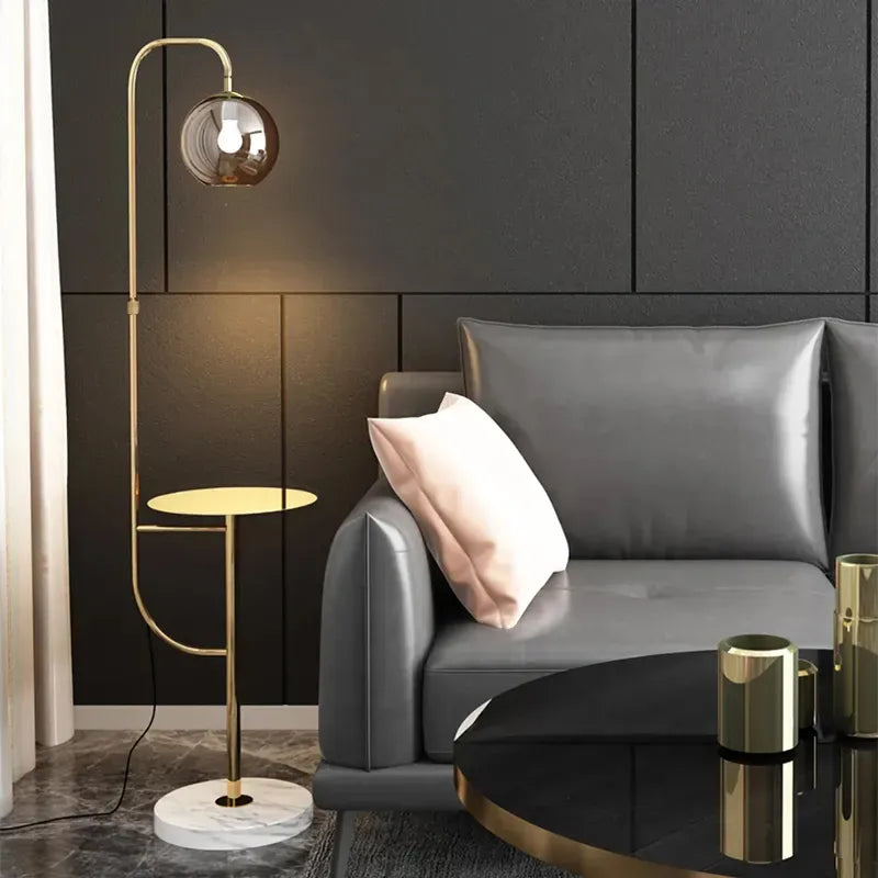 floor lamps with shelves