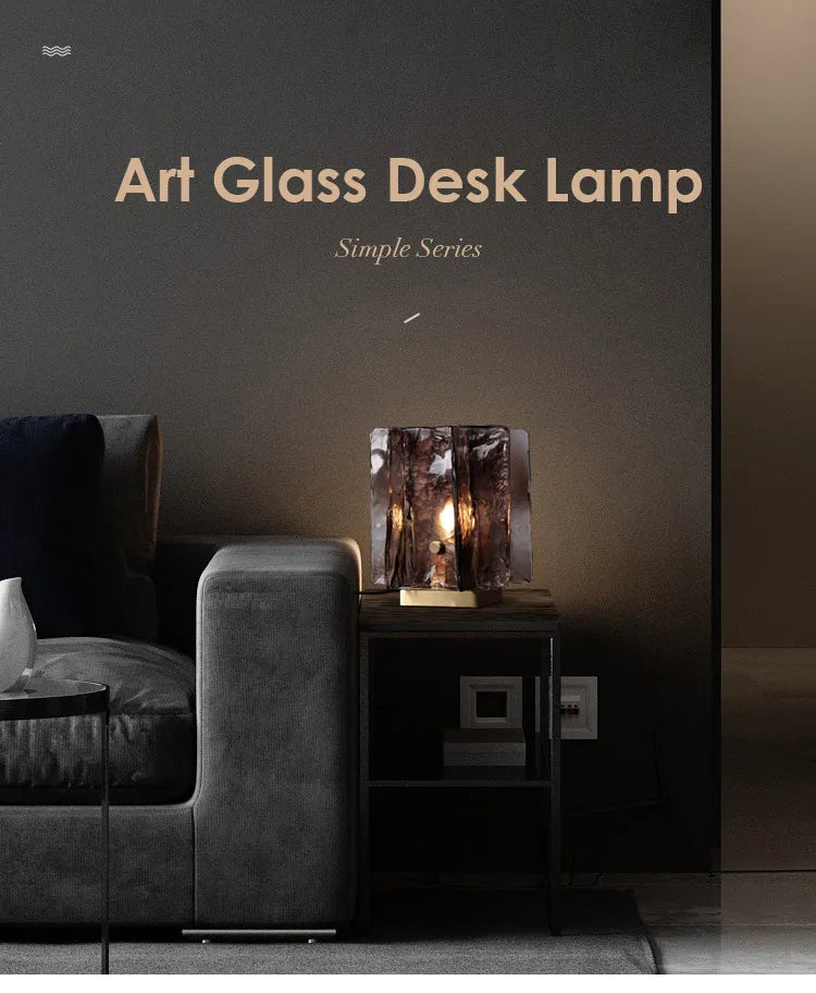 art square shade lamp