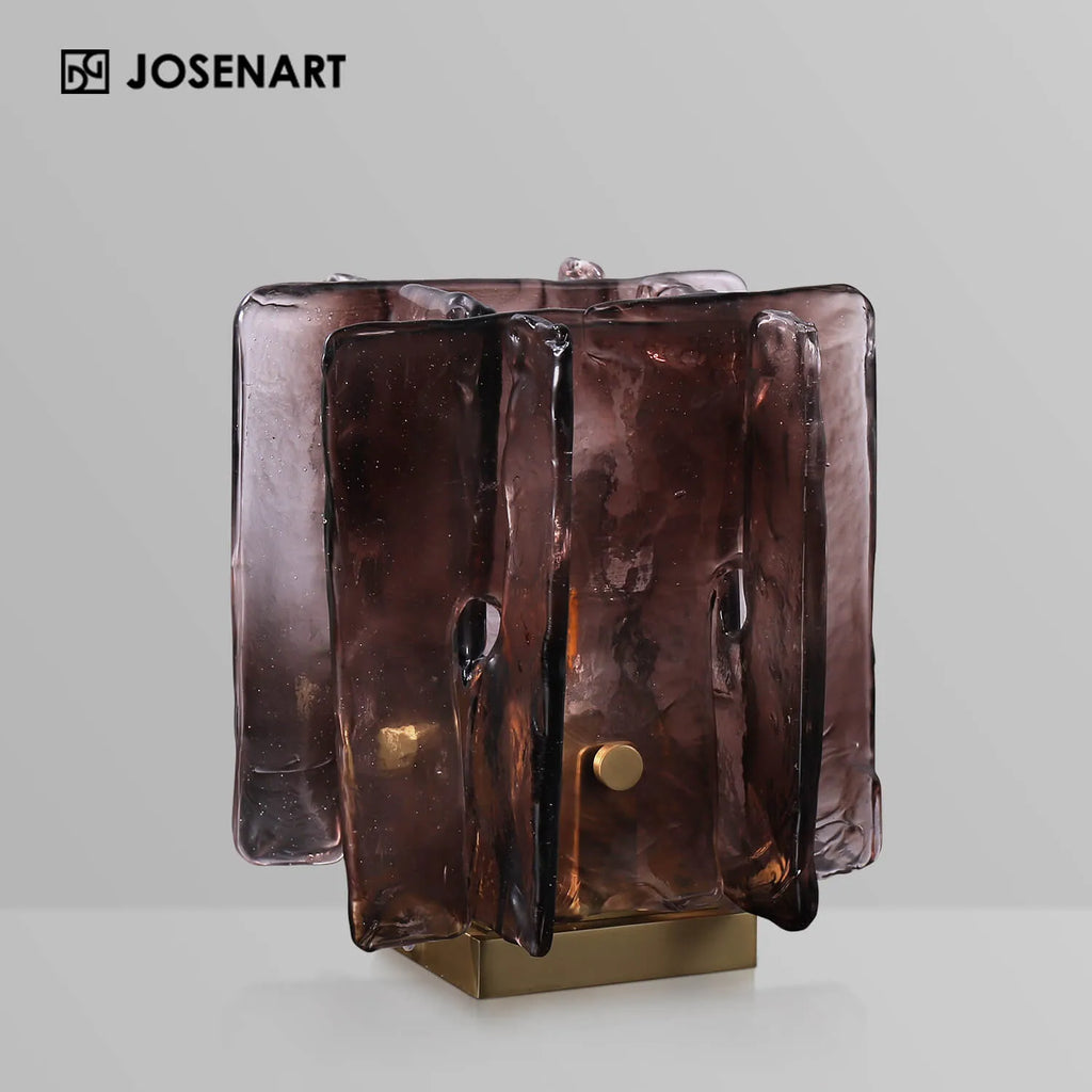 modern amber table lamp