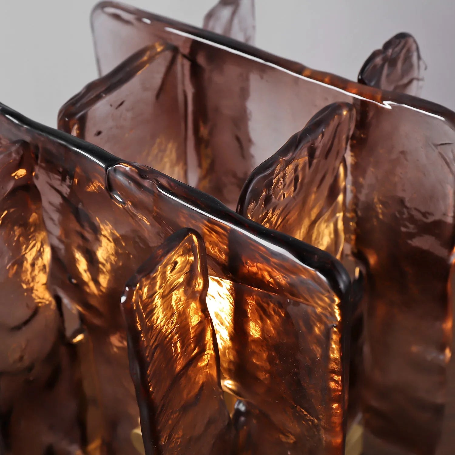 glass square shade lamp