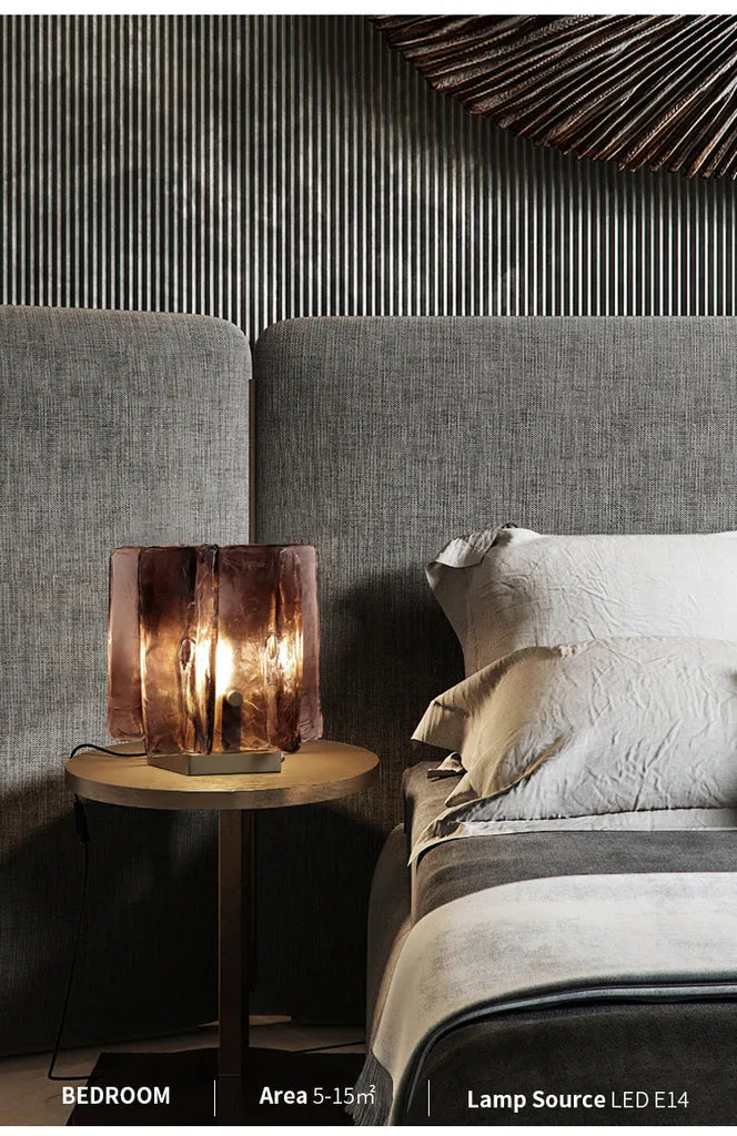 modern square shade lamp
