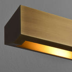 mirror light with gold accents