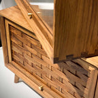 wood side table