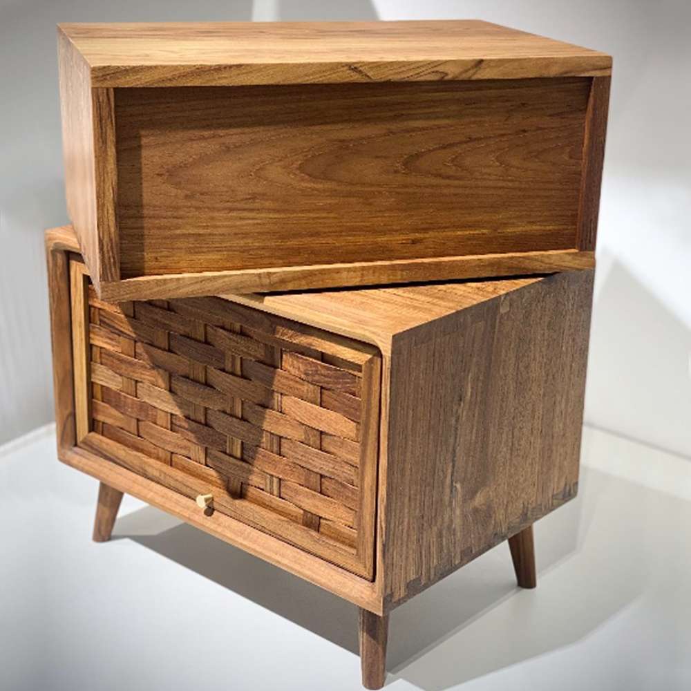 solid wood end tables