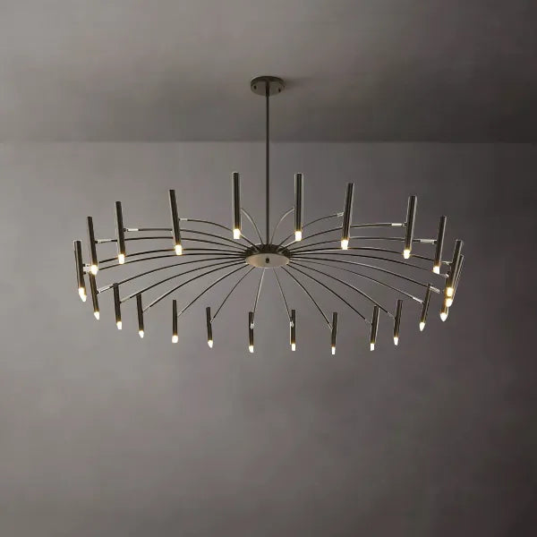 modern black led chandelier