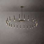 modern black led chandelier