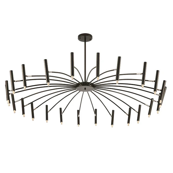 modern metal frame chandelier