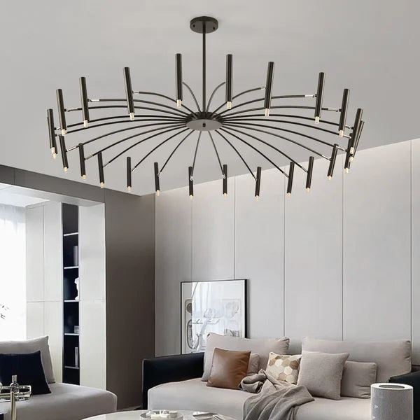 modern black chandelier