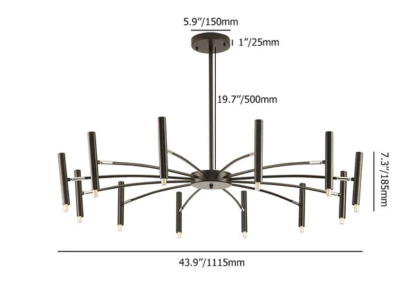 modern round chandelier