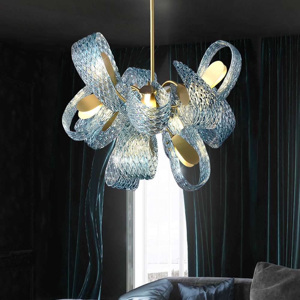 unique glass chandeliers