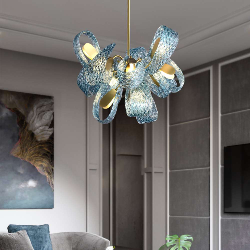 spiral pendant light