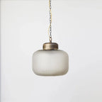 Modern Brass Glass Chandelier – Chain Pendant for Kitchen Island