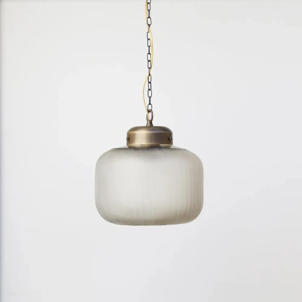 Modern Brass Glass Chandelier – Chain Pendant for Kitchen Island