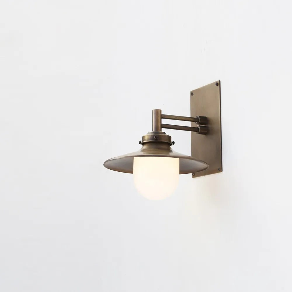 Modern Bathroom Vanity Light – Simple Industrial Style Brass Wall Light