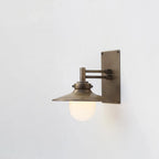Modern Bathroom Vanity Light – Simple Industrial Style Brass Wall Light - View 3