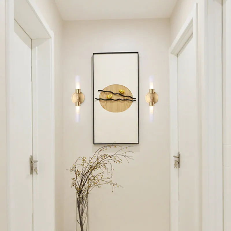 modern brass 2-light