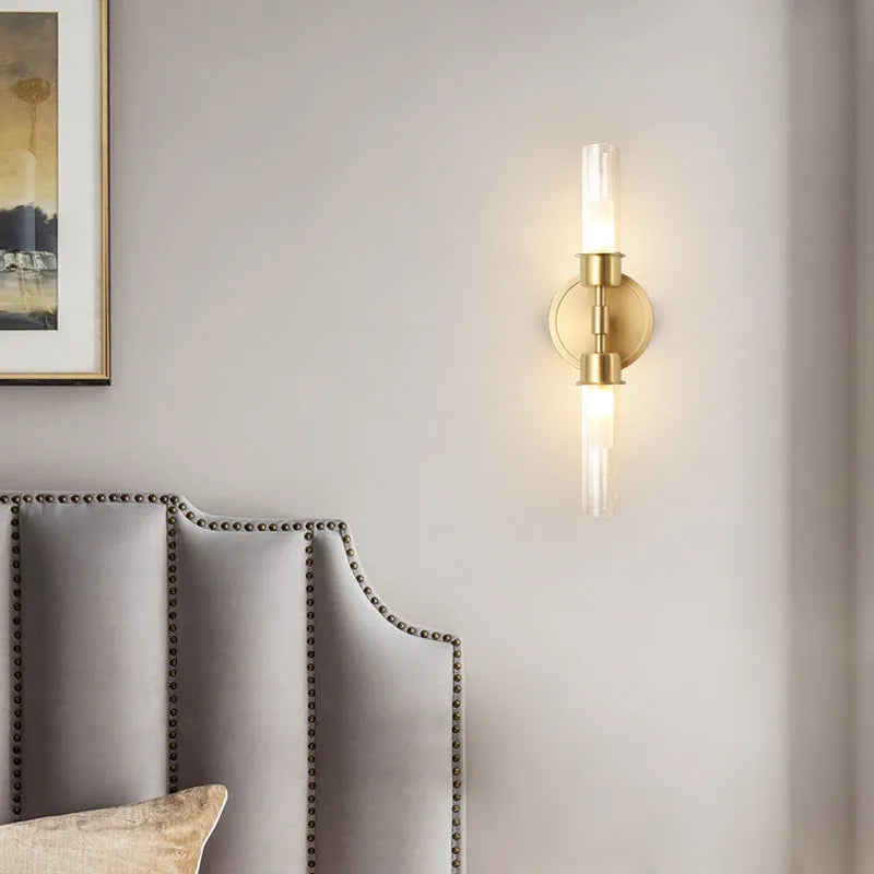 clear glass sconces